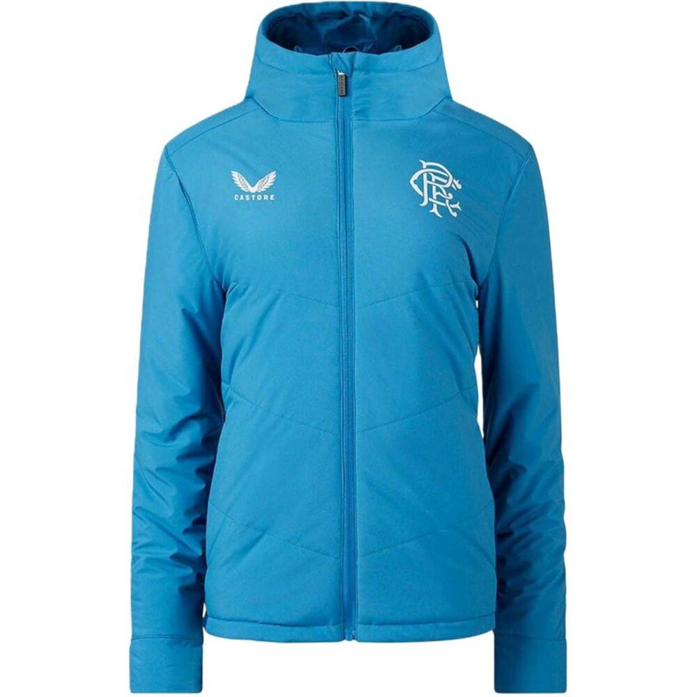 Castore Womens/Ladies Rangers FC Puffer Jacket / Blue/Deep Blue